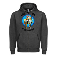 Charcoal Heather los pollos hermanos classic Zipper Hoodie - artisFamous