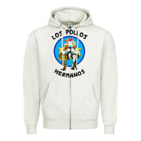 Oatmeal Heather los pollos hermanos classic Zipper Hoodie - artisFamous