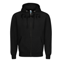 Black it is what it is Zipper Hoodie - artisFamous