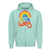 Seafoam love  classic Zipper Hoodie - artisFamous