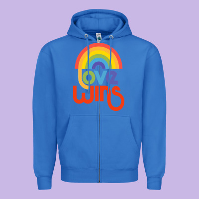 Love  Classic Zipper Hoodie Designed By Artisfamous