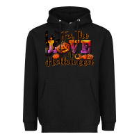 Black For The Love Of Halloween Heavyweight Hoodie - RanaPortraitStore
