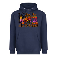 Navy For The Love Of Halloween Heavyweight Hoodie - RanaPortraitStore