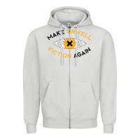 Dove Grey make orwell fiction again Zipper Hoodie - artisFamous