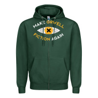 Sports Green make orwell fiction again Zipper Hoodie - artisFamous