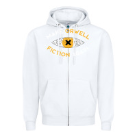 White make orwell fiction again Zipper Hoodie - artisFamous
