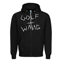 Black golf wang burgundy Zipper Hoodie - artisFamous