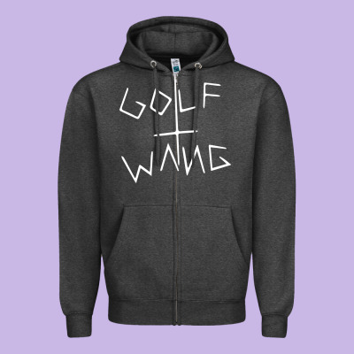 Golf Wang Burgundy Zipper Hoodie Designed By Artisfamous