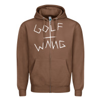 Chestnut golf wang burgundy Zipper Hoodie - artisFamous