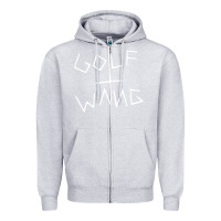 Heather Grey golf wang burgundy Zipper Hoodie - artisFamous