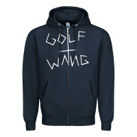 Navy golf wang burgundy Zipper Hoodie - artisFamous