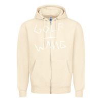 Sandshell golf wang burgundy Zipper Hoodie - artisFamous