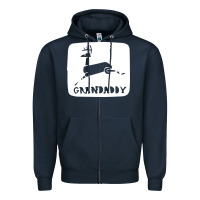 Navy grandaddy Zipper Hoodie - artisFamous