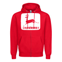 Red grandaddy Zipper Hoodie - artisFamous