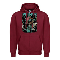 Burgundy primus 10s men Zipper Hoodie - artisFamous