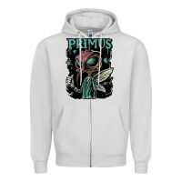 Dove Grey primus 10s men Zipper Hoodie - artisFamous