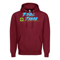 Burgundy tool time Zipper Hoodie - artisFamous