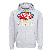 Heather Grey circus staff Zipper Hoodie - artisFamous