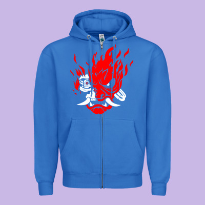 Cyberpunk 2077 Zipper Hoodie Designed By Artisfamous