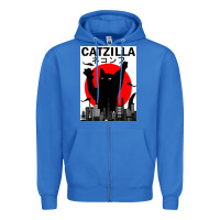 True Royal vintage catzilla japanese sunset style Zipper Hoodie - artisFamous