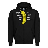 Black banana Zipper Hoodie - artisFamous