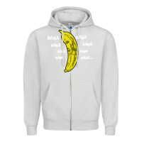 Dove Grey banana Zipper Hoodie - artisFamous