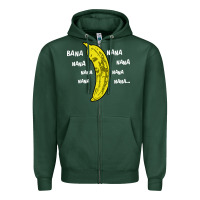Sports Green banana Zipper Hoodie - artisFamous