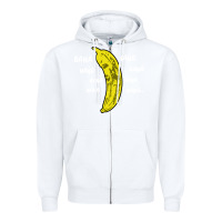 White banana Zipper Hoodie - artisFamous