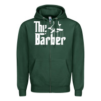 Sports Green the barber Zipper Hoodie - artisFamous
