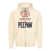 Sandshell Officially The World's Coolest Peepaw | Mens Gift Zipper Hoodie - artisFamous