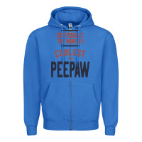 True Royal Officially The World's Coolest Peepaw | Mens Gift Zipper Hoodie - artisFamous