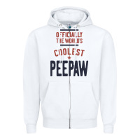Officially The World's Coolest Peepaw | Mens Gift Zipper Hoodie | Teevron