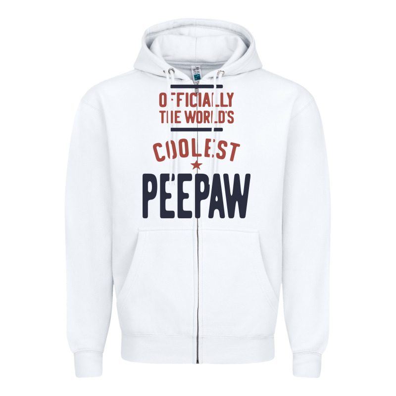 Officially The World's Coolest Peepaw | Mens Gift Zipper Hoodie by artisFamous | Teevron
