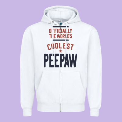 Officially The World's Coolest Peepaw | Mens Gift Zipper Hoodie Designed By Artisfamous
