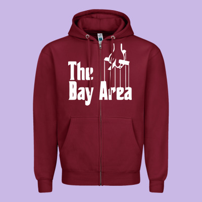 The Bay Area Zipper Hoodie Designed By Artisfamous