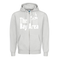 Dove Grey the bay area Zipper Hoodie - artisFamous