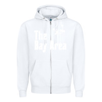 White the bay area Zipper Hoodie - artisFamous