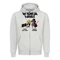 Dove Grey wiener wars funny dachshund Zipper Hoodie - artisFamous