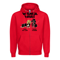 Red wiener wars funny dachshund Zipper Hoodie - artisFamous