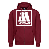Burgundy motown merch record Zipper Hoodie - artisFamous