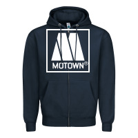 Navy motown merch record Zipper Hoodie - artisFamous