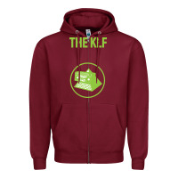 Burgundy klf re merch Zipper Hoodie - artisFamous