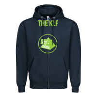Navy klf re merch Zipper Hoodie - artisFamous