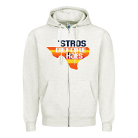 Oatmeal Heather stros before hoes Zipper Hoodie - artisFamous