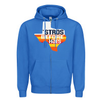 True Royal stros before hoes Zipper Hoodie - artisFamous