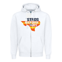 White stros before hoes Zipper Hoodie - artisFamous