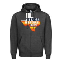 Charcoal Heather stros before hoes Zipper Hoodie - artisFamous