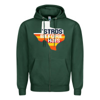 Sports Green stros before hoes Zipper Hoodie - artisFamous