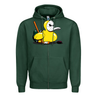 Sports Green mighty rubber ducky Zipper Hoodie - artisFamous