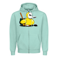 Seafoam mighty rubber ducky Zipper Hoodie - artisFamous